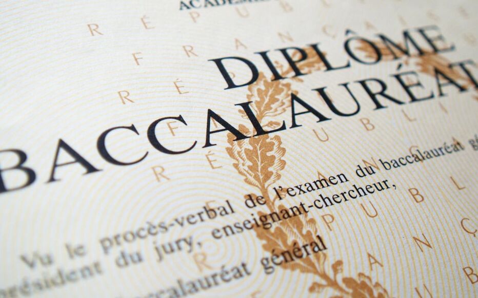 Illustration diplome baccalauréat.